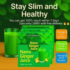 Nano Ginger Juice – ৩ প্যাকেট (ফুল কোর্স)
